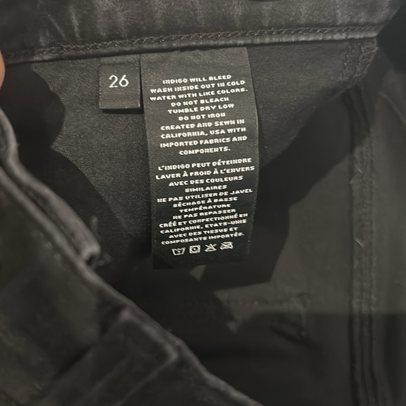 J Brand Selena Mid Rise Crop Boot (Size 26) in Coated Black - Picture 6 of 10